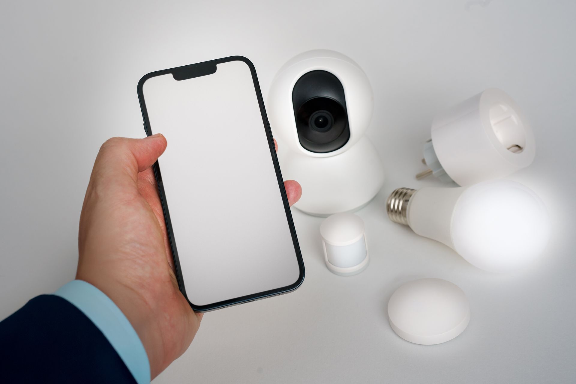 Controlling a smart home from a phone